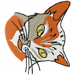 Cats Embroidery Design 11 Cats Embroidery Design 11